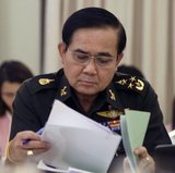 Prayuth Chan-ocha (Thai: ประยุทธ์ จันทร์โอชา; born 21 March 1954) is a Thai army officer who is concurrently the Commander in Chief of the Royal Thai Army and the Leader of the National Council for Peace and Order (NCPO).<br/><br/>

Prayuth has been characterised as a strong royalist and an opponent of former prime minister Thaksin Shinawatra.<br/><br/>

During the political crisis that began in November 2013 and involved the protests against the caretaker government of Yingluck Shinawatra, Prayuth attempted to maintain army neutrality. However, on 22 May 2014, Prayuth launched a military coup against the government and since then assumed control of the country as NCPO leader.<br/><br/>

 On 21 August 2014, a military dominated national legislature  elected him as the new prime minister.